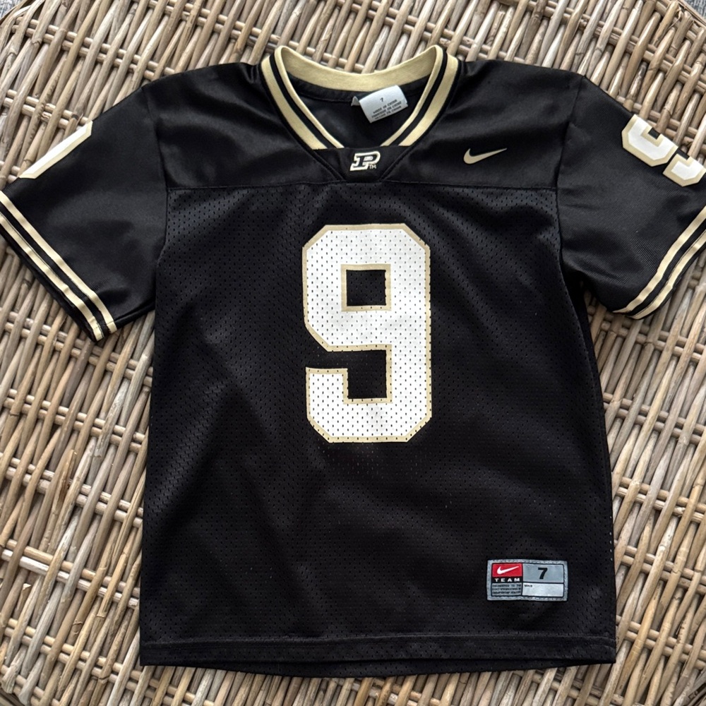 Nike Kids Black and Gold Number 9 Jersey